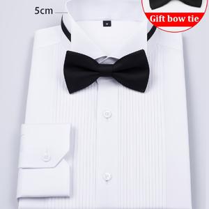 TEMU 2026 봄/여름 신상 남성 스트레치 드레스 셔츠, 고급 비즈니스 포멀 셔츠, 신부 및 신랑, 결혼식 및 이브닝 이벤트에 적합, 전문가 엘리트를 위해 맞춤 제작, 슬림핏, 편안하고 스타일리시