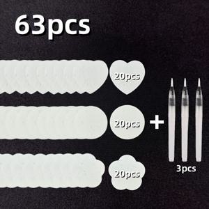 TEMU 63개, 33개, 원형, 하트형, 꽃형 세 가지 사이즈의 3D 스펀지 페인팅 보드지, 수분 유지 페인트 브러시 포함 - 푹신한 질감의 아트지, DIY 페인팅 도구, 창의적인 디자인 장식용지, 수공예 아트, 질감 페인팅, DIY 프로젝트에 적합, 예술적 경험을 향상시킴, 이상적인 선물 선택, 창의적인 영감을 불어넣음