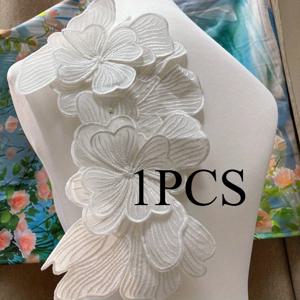 TEMU 1개 대형 플로럴 장식 - 우아한 레이스 패턴, 웨딩, 생일, 어머니날용 - 공예, 케이크 , 의류 장식, 내구성 있는 꽃 액센트 선물, 부케 액세서리, 이벤트 장식, 자연스러운 미학, 핸드메이드 느낌, 섬세한 디자인, 정교한 디테일, DIY 크래프터용