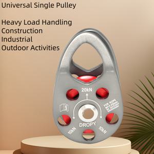 TEMU 범용 싱글 풀리 - 고강도 및 내마모성, 자재 운반, 중량물 리프팅, 건설 및 산업용 - 내구성 강한 금속 구조, 리프팅 휠, 견고한 설계, 내마모성 소재