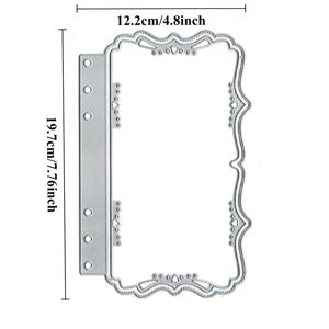 TEMU 레이스 리플릿 금속 커팅 몰드, 노트북 칼 몰드, DIY 커팅 북, 엠보싱 커팅 칼 몰드, 공예용 금속 몰드, 카드 제작용 다이컷 봉투, 앨범 카드, 엠보싱 종이 공예, 앨범 스탬프, 카드, 생일 및 축제 선물, 콜라주 및 종이 예술 애호가에게 적합