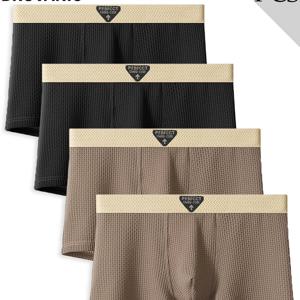 TEMU 남성용 드로즈 4매 세트 - 데일리 및 포멀룩에 적합한 편안한 속옷 - 가성비 좋은 남성 PC, 포근한 속옷, 기본 속옷, 중간 정도의 신축성, 데일리 필수품, 트렌드가 없는 속옷, 가벼운 속옷, 멀티팩 옵션, 캐주얼 사용자