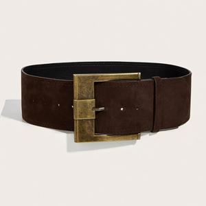 TEMU 스타일 여성 웨스턴 단색 벨트, , 할로윈, 가을, 야외 활동 및 기타 행사에 적합