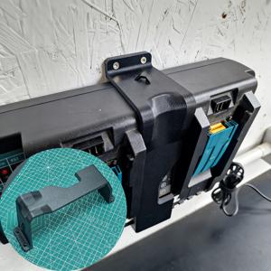 TEMU DC18RC용 듀얼 충전기 벽걸이 브라켓 - 18V 벽걸이형 충전 브라켓 고정 베이스 전동 공구 보관 , 작업장 충전 보관 랙, 충전용 벽걸이 브라켓