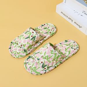 TEMU 여성용 한국 스타일 구름 디자인 슬립온 슬리퍼 - 부드러운 밑창, 기숙사, 사무실용 실내화 - 통기성 있는 패브릭 갑피와 쿠션감 있는 밑창, 여성 신발