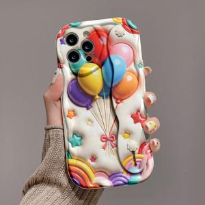 TEMU 휴대폰 케이스 - 손목 스트랩 스탠드가 있는 휴대폰 케이스. 가을, 겨울 시즌을 위한 산뜻한 애니메이션 디자인. 독특한 디자인, 렌즈 보호 기능, 충격 방지 및 낙하 방지 기능이 있습니다. 고급스럽고 우아한 이 제품은