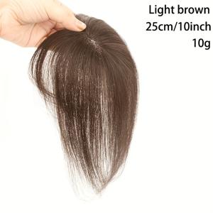 TEMU 여성용 헤어피스 | 실제 인모, 보이지 않음, 볼륨, 두꺼운 모발, 흰머리 커버, 가볍고 통기성 좋음