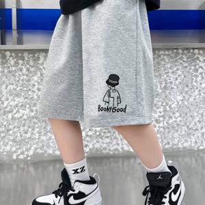 TEMU 소년용 여름 캐주얼 반바지 - 가벼운 수영용 야외 반바지, 어린이에게 적합, 세탁기 사용 가능한 여름 바지, 야외 활동에 완벽