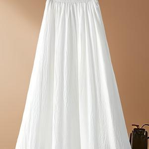 TEMU 2026 봄/여름 신상 패션 여성용 롱 드레스, 캐주얼 활용도 높은 드레스, 시크하고 우아한 드레스, 파티 패션 의류, 여성용 스커트, 여성용 심플 드레스