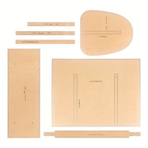 TEMU QJH 1세트 대용량 비즈니스 핸드백, 남성용 싱글 숄더 지갑, 수납 가방 크래프트 종이 템플릿, DIY 가죽 공예 - 레이저 커팅 홀 소잉 템플릿 - 특별한 선물