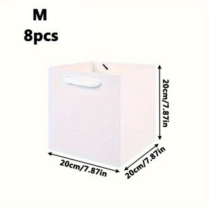 TEMU 그녀/남자를 위한 선물 8개 사각 화이트 선물 가방, 꽃다발 토트백, 꽃 선물 꽃다발 인형 포장 선물 가방, 파티 답례품 용품, 발렌타인데이, 어버이날, 라마단 꽃 선물 포장 및 보관 용품