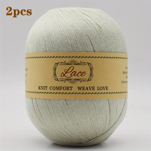 TEMU 300G 대나무 섬유 레이스 얀 2개입. 스웨터, 조끼, 숄, 반팔, 스카프, 쿠션 등 뜨개질 및 코바늘 뜨기에 적합합니다. 봄, 여름, 가을에 적합하며 부드럽고 통기성이 좋습니다.