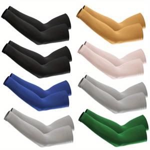 TEMU 8켤레 쿨링 슬리브, 남녀 스포츠 팔토시, 운전, 골프, 낚시, 사이클링, 하이킹, 타투 커버업 압박 슬리브