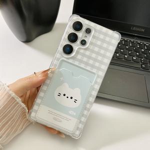 TEMU 폰 케이스: 심플 사진 및 카드 홀더 폰 케이스 S22 S23 S24 A26 A36 A56 A42 A52 A72 A73 A33 A70 A25 S25 S21 5G S22 5G S24 S23 울트라 - 충격 방지 내구성 보호 커버, 패셔너블 스타일, 소프트 풀바디 보호