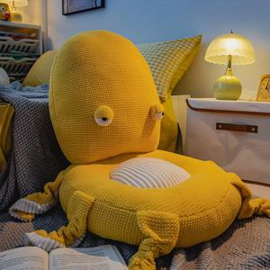 TEMU 1pc 귀여운 ось새식 - 게으른 앉는 쿠션, 거실 엉덩이 패드, 타타미 및 베이 창 바닥 매트, 편안한 재미있는 디자인