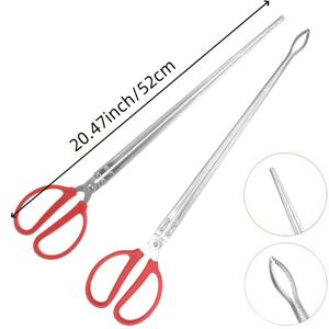 TEMU 다기능 스테인리스 클램프 2개 세트, 직선 및 곡선형, 야외 활동, 낚시, 바다 운전, 장작 및 도로 쓰레기, 나무 가지 수거에 적합