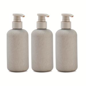 TEMU 1 세트/3개 250ml/8.45oz 여행용 병 세트 밀짚 병, 샴푸 압착 로션 병, 빈 플라스틱 디스펜싱 병 - 여행용 세트, 샤워 젤 샴푸 컨디셔너 디스펜싱, 가족용 팩