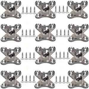 TEMU 나비 모양 코너 브래킷 60개입, 고강도 L자형 코너 브래킷 (나사 포함), 금속 나비 코너 브레이스, 나무판 코너 커넥터, 분리형 앵글 커넥터, 테이블, 의자 강화 패스너용