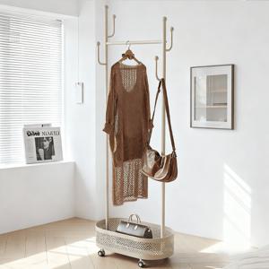 TEMU 독립형 옷걸이 & 모자 거치대, 모던 침실 수납 정리대, 가정용，선인장형 철제 이동식 스탠드 옷걸이 행거