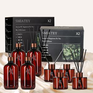 TEMU 스미어티 디퓨저 대용량 실내 방향제 리필액 선물 세트 500ml 플라워샵