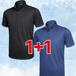 TEMU (1+1)( 2장세트! ) 남성 쾌적한 메쉬 반팔 집업 티셔츠 가성비 여름티 전면통풍(XS4OP2LT060M)