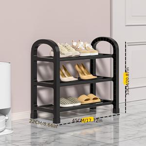 TEMU 입구, 복도, 침실, 거실에 적합한 3단 신발 정리대 - 공간 절약형 디자인으로 간편하게 조립 가능, 다양한 방 종류에 적합