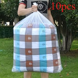 TEMU 10개 대형 흰색 방진 백, 평면 반투명 비닐 백, 먼지 및 습기로부터 의류 및 침구를 보호하는 데 적합, 카드보드 상자 내 사용을 위해 긴 스트립 방진 및 포장 백으로 디자인됨