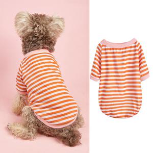 TEMU 새로운 패션 라운드넥 애견 티셔츠, 봄/여름에 적합, 루즈핏과 가벼운 디자인, 프렌치 불독 및 기타 반팔 강아지 의류에 완벽