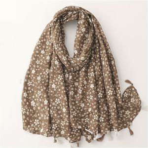 TEMU 새로운 봄/가을 직사각형 스카프, 70.8인치 x 35.4인치, 프린트 디자인. 이 패셔너블하고 부드러운 고급스러운 숄은 태슬이 달려 있어 모든 계절에 완벽합니다.