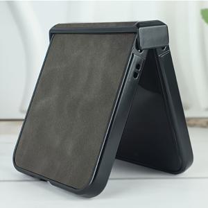 TEMU 휴대폰 케이스 - 삼성 폴드형 패션 인기 PU 부드러운 가죽, Flip3/Flip4/Flip5 삼성 플립 폰 케이스 5 4 3 후면 커버에 적합