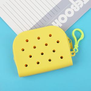 TEMU 시크한 핑크 만화 실리콘 지갑 DIY 구멍 디자인 - 이어폰 및 액세서리용 다용도 보관, 완벽한 백팩 참, DIY 공예, 비즈 보관, 비즈 및 보석 만들기