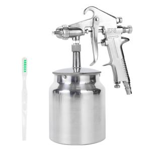 TEMU 1 X 400ml/13.53oz 스프레이 건, F-75 전문가용 공압 스프레이 건 분무기, 호퍼 합금 페인트 분무기 도구용 1.5mm 노즐, 자동차, 가구 도장, 산업용 스프레이 건용