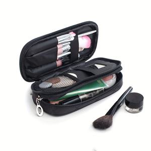TEMU 여행용 소형 미니 메이크업 가방, 대용량 세면도구 정리함, 휴대용 다기능 터치업 파우치