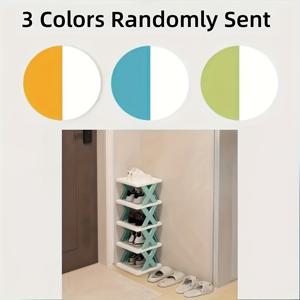 TEMU 5/7단 공간 절약형 신발장 - 분리형 내구성 플라스틱 수납 정리대, 현관, 침실, 거실, 기숙사용 - 작은 신발, 옷장 정리, 집 꾸미기, 기숙사 필수품에 이상적 | 공간 절약형 디자인 | 설치가 쉬운 가구, 신발 수납 정리대