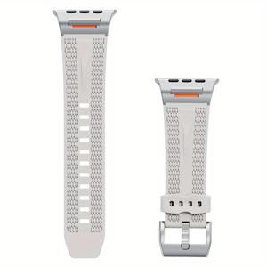 TEMU 애플워치 호환 밴드 시리즈 10 42mm 46mm, 시리즈 41mm 45mm, 시리즈 6 5 4 SE 40mm 44mm, 시리즈 3 2 1 38mm 42mm, 메탈 커넥터 & 스포츠 스트랩 iWatch 팔찌용