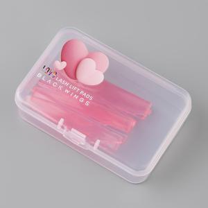 TEMU 블랙 깃털 핑크 하트 스타일 4쌍 Q 탄성 케라틴 컬링 속눈썹 펌 패드 도구 재사용 가능