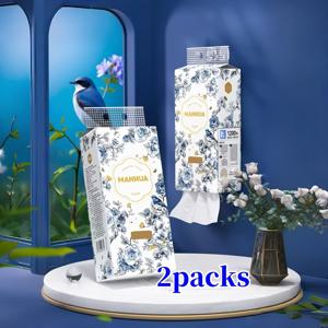 TEMU 2400매 대용량 티슈 페이퍼 2팩, 상업 및 가정용 저렴한 냅킨, 호텔용 휴지 페이퍼, 5겹 두께, 습식 및 건식 겸용 - 부드럽고 튼튼함