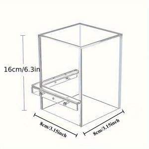 TEMU 1개 수중 오아시스 역전 아크릴 어항 - 엘리베이터 시스템, 음압 디자인, 특별한 물 위에 뜨는 경험, 매혹적인 시각 효과를 갖춘 아름다운 수족관