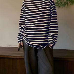 TEMU 가을 겨울 다용도 캐주얼 스타일 탑 라운드넥 울트라 루즈 여성용 긴소매 티셔츠