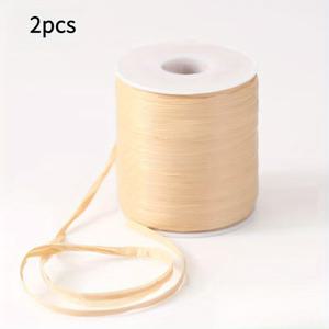 TEMU 황마 같은 라피아 실 2롤, 뜨개질용 코바늘 실, 수공예 DIY 공예 프로젝트용, 애호가용