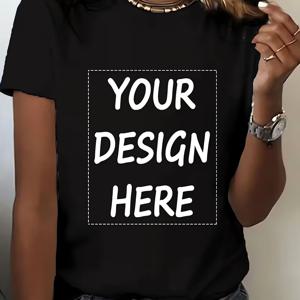 TEMU 맞춤형 프린트 패션 여성용 반팔, 봄/여름 여성용 캐주얼 반팔 티셔츠, 여성 의류, 파티, 이벤트 및 팀 유니폼용 열전사 스티커