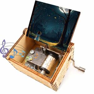 TEMU 8곡의 멜로디가 담긴 나무 뮤직 박스 - 쇼팽, 베토벤, 모차르트, 바흐, 차이콥스키, 라흐마니노프, 드뷔시 & 라벨의 음악이 흐르는 풍경 뮤직 박스 - 향수를 자극하는 자장가 & 음악 애호가를 위한 휴일 선물
