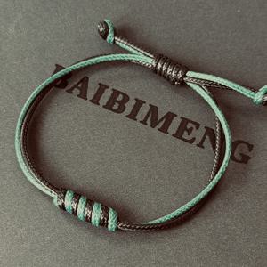 TEMU 남녀공용 커플 스타일 패셔너블하고 심플한 핸드메이드 핸드위븐 팔찌, , 스태ッキング 가능, 힙합 스타일, 데일리웨어, 파티, 스포츠 경기, 뮤직 페스티벌용으로 활용 가능