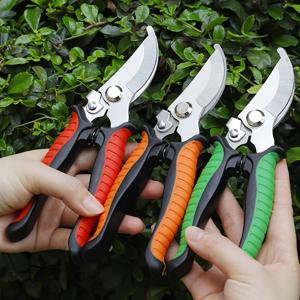 TEMU 3개 세트 헤비듀티 스테인리스 스틸 블레이드 전지가위 - 미끄럼 방지 핸들 & 스프링 장착 기능 - 정원 가꾸기, 잔디 관리, 꽃 다듬기에 적합한 내구성 강한 정밀 전지 도구