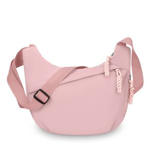 TEMU 여성용 내구성 좋은 나일론 크로스백, 도난 방지 다중 수납공간 디자인(아이패드 수납 가능), 12.7cm 패션 멀티 컬러 옥스포드 천 여성용 크로스백, 대용량 레이어드 크로스백, 만두 모양 숄더백