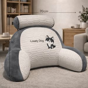 TEMU [국내배송] 인체공학적 독서 베개 - 등/허리 지원 쿠션, 통기성 부드러운 원단, 침대/소파/사무실 다용도, 세탁 가능 커버 포함 완벽 선물