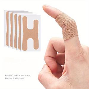 TEMU 40개, 4cm*8cm 핑거 가드, 스포츠 손가락 패치, 보호용 고정 테이프, 농구 배구 필기용 손가락 관절 케어, 자가 접착 미끄럼 방지, 경량 유연한 휨