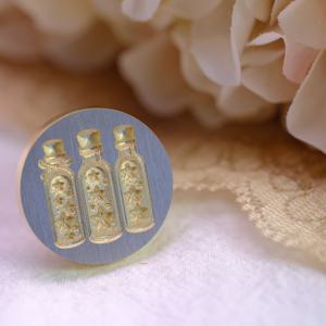 TEMU 왁스 씰 스탬프 헤드, 손잡이 없음, 창의적인 디자인, 드리프트 병 및 별 병 공예 애호가에게 적합