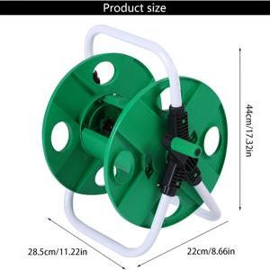 TEMU 45미터 길이의 경량 휴대용 정원 호스 릴, 엉킴 방지, 독립형 이동식 호스 릴, 가정, 파티오, 마당, 정원, 진입로에 적합, 안정적인 호스 가이드
