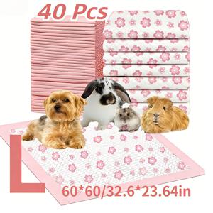 TEMU 강아지 배변 패드, 4가지 사이즈로 제공, 누수 방지 및 빠른 건조, 6중 레이어로 흡수력 강화. 강아지 훈련에 이상적이며, 강아지, 고양이, 토끼에게 변기 훈련 및 실내 욕실 사용에 적합합니다.